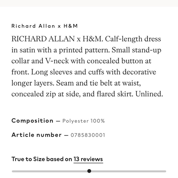 ROBERT ALLAN for H&M Satin Midi Dress in grey, pink, black - Picture 13 of 13